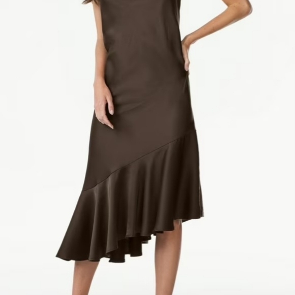 Scoop Satin Dress. Size Med (8-10) NEW w/tags. - Picture 2 of 7